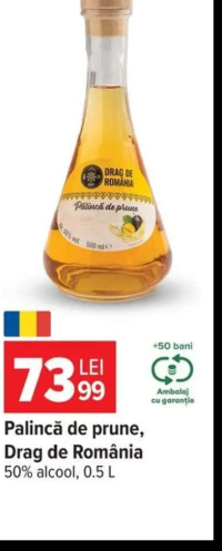 Drag de România Palincă de prune 0.5L