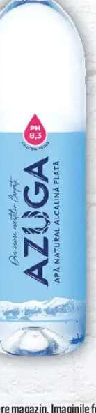 AZUGA APĂ DE IZVOR NATURAL ALCALINĂ PLATA, 0.5L