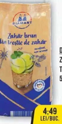 Diamant Zahăr Brun din Trestie de Zahăr 500g