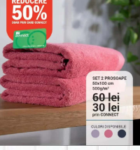 French Bull Set 2 prosoape 50x100 cm 500g/m2