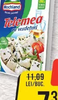 Hochland Telemea cu verdețuri din lapte de vacă, 150g