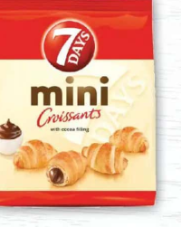 7Days Mini Croissant cu cremă de cacao, 185g
