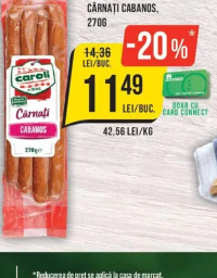 Caroli Cârnați Cabanos, 270g