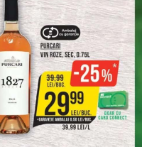 PURCARI VIN ROZE, SEC, 0.75L
