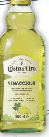 Costa d'Oro Ulei din Sâmburi de Struguri 500ml