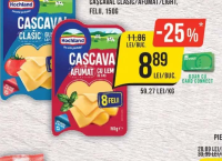 Hochland Cașcaval Clasic/Afumat/Light, felii, 150g