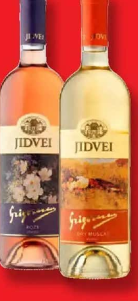 Jidvei Grigorescu Vin rose / Dry Muscat Vin alb demisec 0,75 L