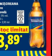 TIMIȘOREANA Bere blondă 2,25 L