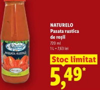 NATURELO Pasata rustica de roșii 720 ml