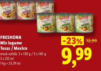 FRESHONA Mix legume Texas / Mexico 3 x 212 ml