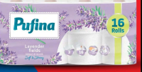 PUFINA Hârtie igienică 3 straturi parfum de lavandă 16 buc.