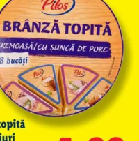 Pilos Brânză topită triunghiuri 140 g