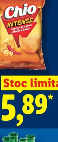 CHIO Chipsuri cașcaval și chili 120 g