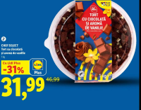 CHEF SELECT Tort cu ciocolată și aromă de vanilie 1 kg