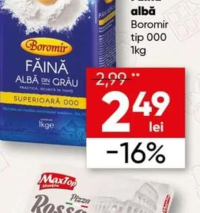 Boromir Făină albă tip 000 1kg