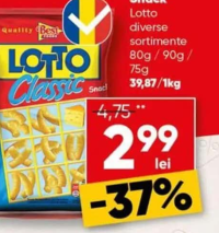 Lotto Classic Snack diverse sortimente 80g / 90g / 75g