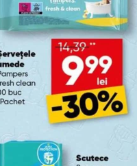Pampers Șervețele umede fresh clean 80 buc 1Pachet