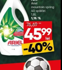 Ariel Detergent de rufe mountain spring 40 spălări 1.8L