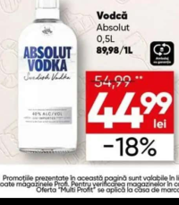 Absolut Vodcă 0,5L
