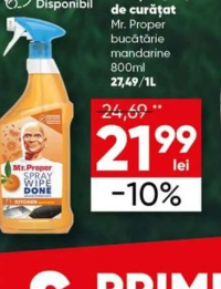 Mr. Proper Soluție spray de curățat bucătărie mandarine 800ml