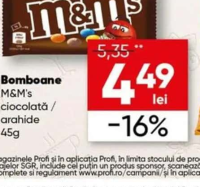 M&M's Bomboane ciocolată / arahide 45g