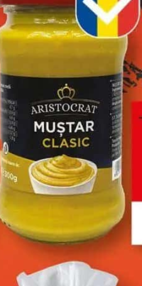 Aristocrat Muștar dulce / clasic / cu hrean 300g