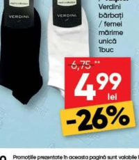 Verdini Șosete / Tălpici bărbați / femei 1buc