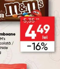 M&M's Bomboane ciocolată / arahide 45g