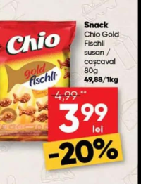 Snack Chio Gold Fischli susan / cașcaval 80g