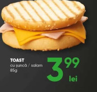 Toast cu șuncă / salam 85g