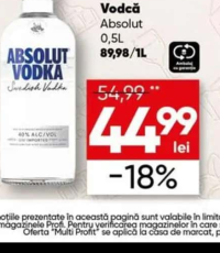 Absolut Vodcă 0.5L