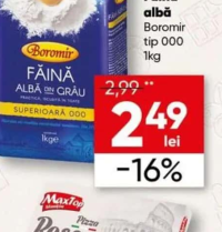 Boromir Făină albă tip 000 1kg