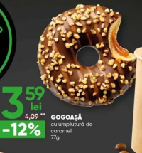 fiiGO cafe Gogoașă cu umplutură de caramel 77g