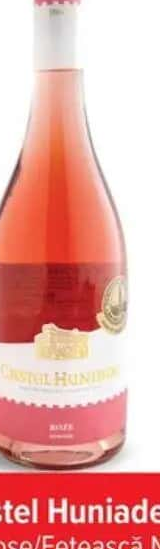 Vin Castel Huniade 0.75 L, Rose/Fetească Neagră/Fetească Regală/Cabernet Sauvignon/Riesling