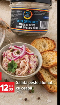 Delta Dintre Sate Salată pește afumat, cu ceapă 200 g
