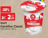 Iaurt Carrefour Classic 3.5% grăsime 400g