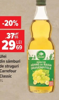Carrefour Classic Ulei din sâmburi de struguri 1 L