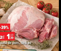 Spată de porc fără os 100g