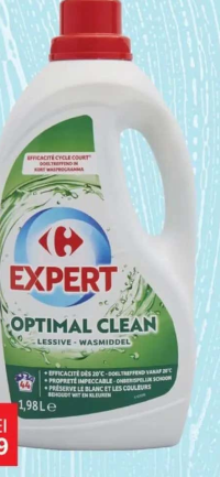 Carrefour Expert Detergent lichid Optimal Clean, 1.98 L, 44 spălări