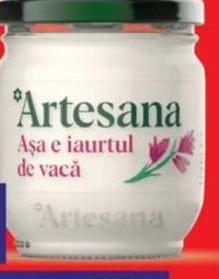Artesana Iaurt natural din lapte de vacă 3.5% grăsime 160 g