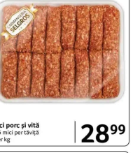 SELGROS Mici porc și vită - 16 mici per tăviță - per kg