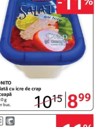 BONITO Salată cu icre de crap și ceapă - 310 g - per buc.