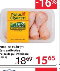 PUIUL CRĂIEȘTI Pulpe de pui inferioare Zero antibiotice - per kg