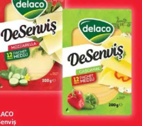 DELACO DeSenviș Cașcaval / mozzarella felii 200 g