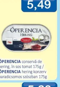 ÓPERENCIA conservă de hering în sos tomat 175g