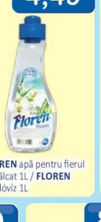 FLOREN apă pentru fierul de călcat 1L
