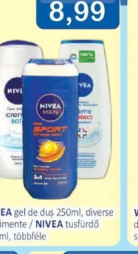 NIVEA gel de duș 250ml