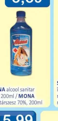 MONA alcool sanitar 70% 200ml
