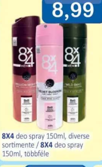 8X4 deo spray 150ml