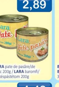 LARA pate de pasăre/de porc 200g